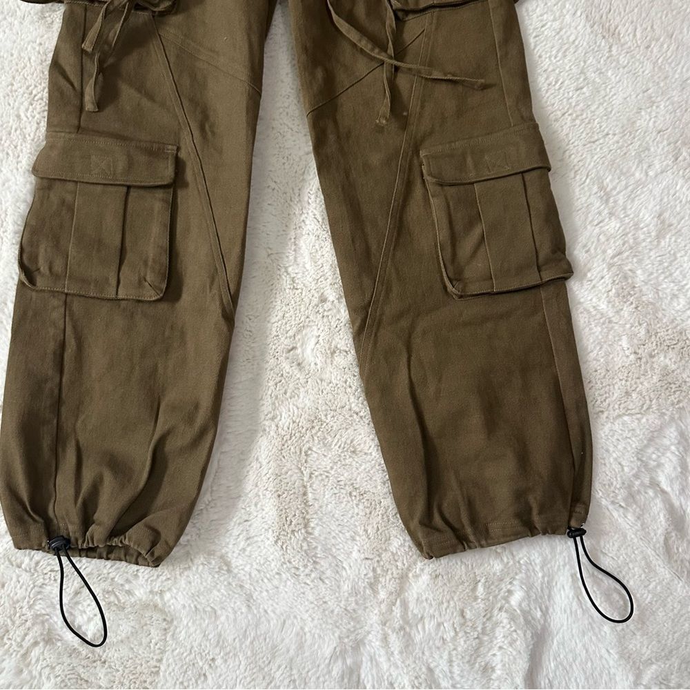 I.AM.GIA I am Gia baggy arm green cargo pants with Bow detail - Picture 14 of 16